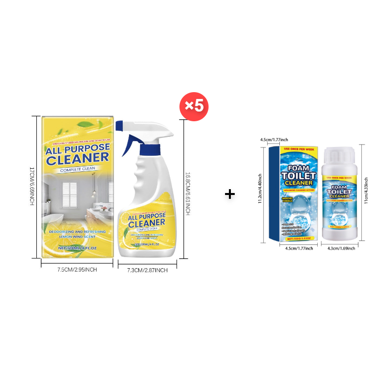 🍃All-Purpose Powerful Kitchen Cleaning Spray, Deodorizing & Refreshing