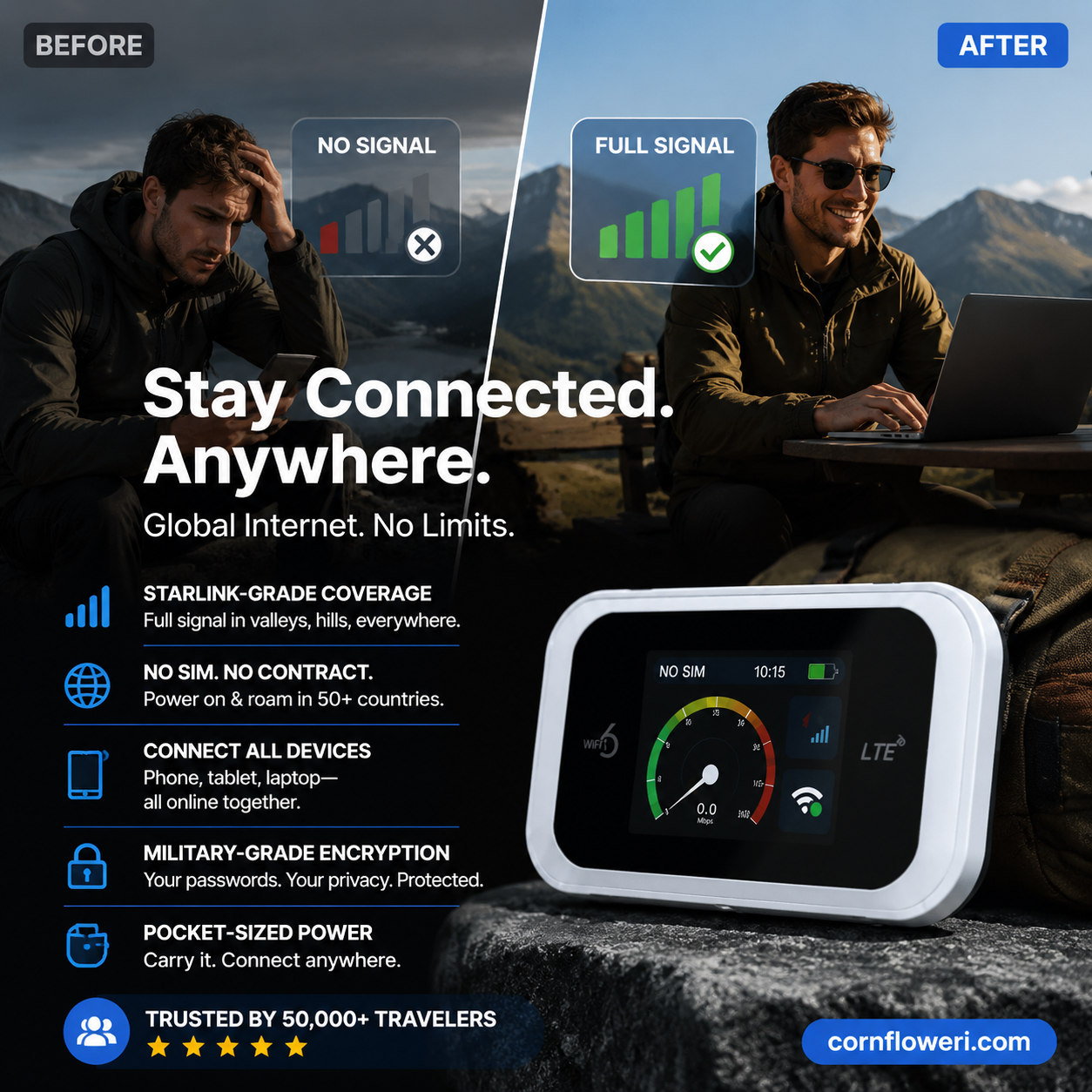 🥳HOT SALE 2026🥳💞50,000+ SOLD!👵❤️  Pocket Wi-Fi compatible with all networks