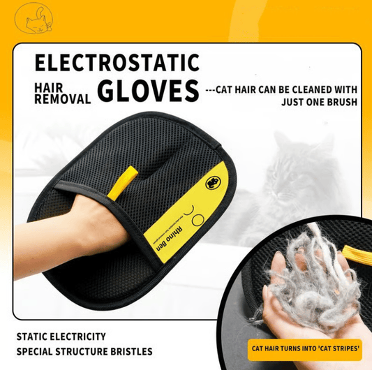 🔥LAST DAY PROMOTION - Buy 2 Get 1 Free🐱🐶✨ Pet Hair Remover Electrostatic Gloves