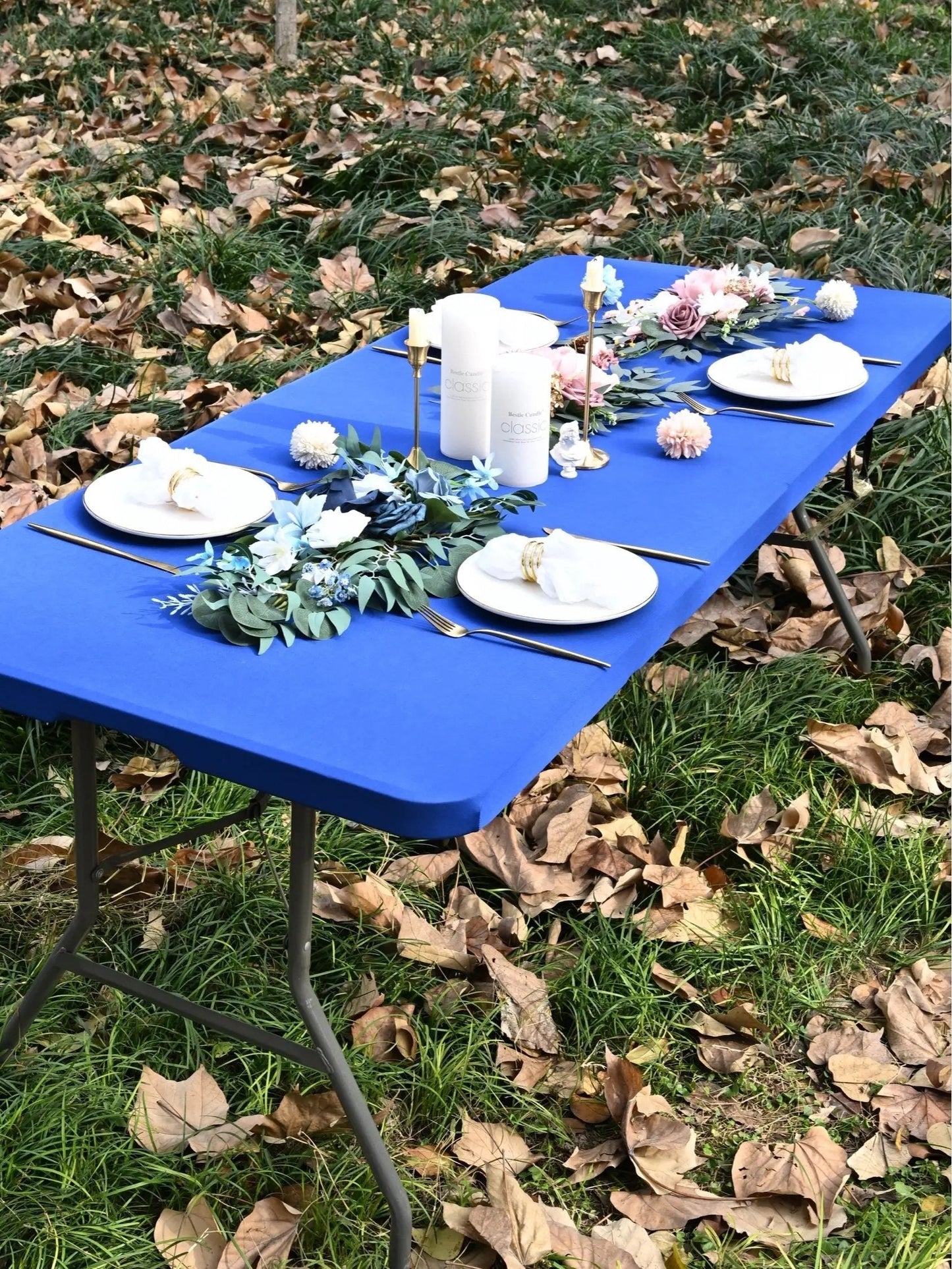 ✨ Sleek Look, Zero Creases – Reusable Spandex Table Cover for Dining & Garden