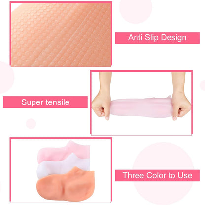 🔥Moisturizing Foot Mask Exfoliating Silicone Socks Beach Protective Socks(3pcs)