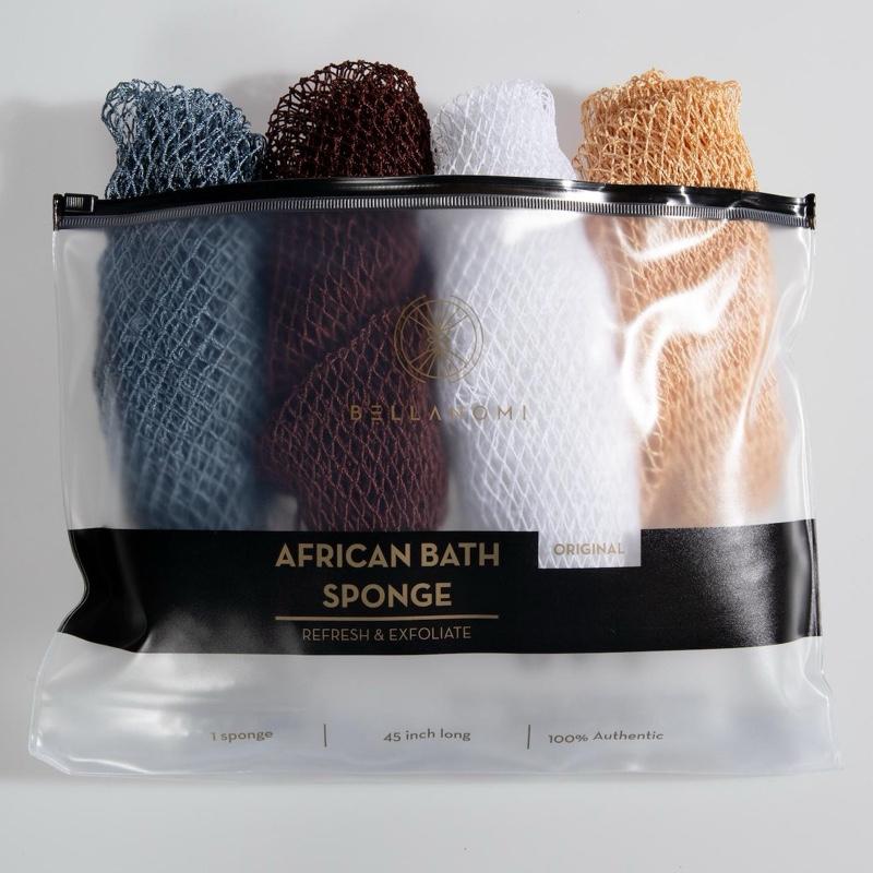 🔥Hot Sale ✨African Exfoliating Net Sponge（with Lemon Turmeric & Kojic Acid Brighetning Soap ）