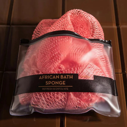🔥Hot Sale ✨African Exfoliating Net Sponge（with Lemon Turmeric & Kojic Acid Brighetning Soap ）