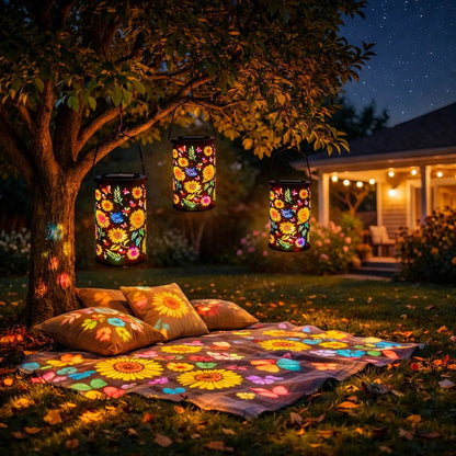 🥳2026 HOT SALE🥳💞50K+ SOLD!🌼💛 50% OFF! Solar-Powered Sunflower Lantern – Warm glow, floral cutouts. IP55 waterproof, works rain or shine. Adds charm to any outdoor space. A lovely gift idea. 🎁🏵️