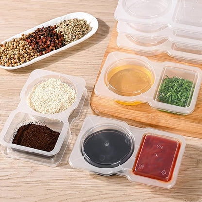 🔥HOT SALE🔥Double Compartment Snack Containers With Lids