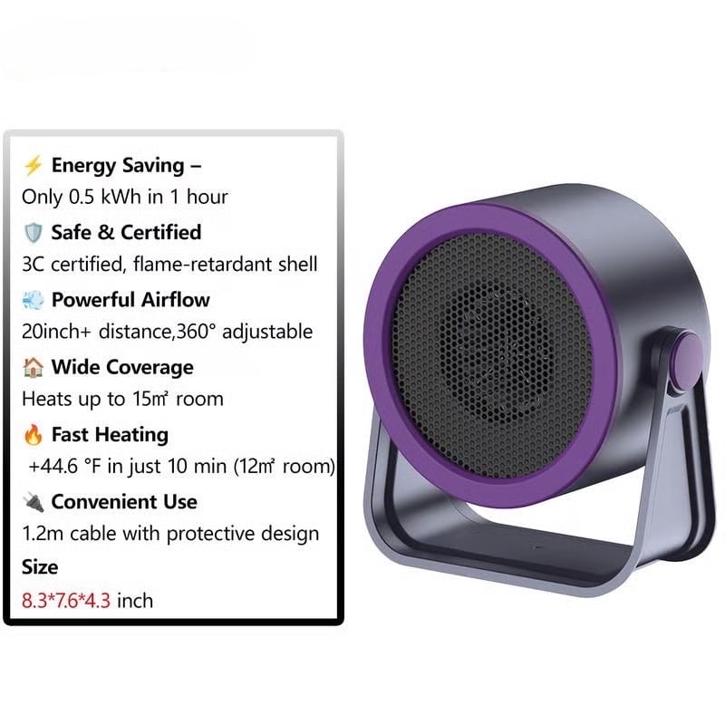 ♨️LAST DAY SALE 50% OFF!!⚡50K+ SOLD!❄️2026 Portable Instant-Heat Heater – Outdoor & Desktop Mini Radiator