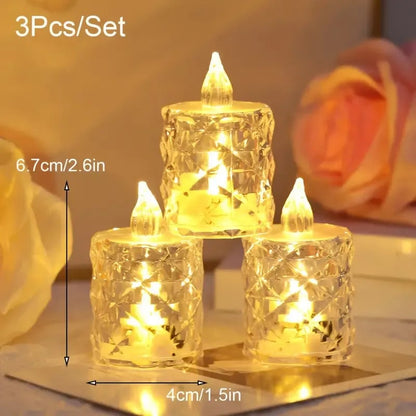 Christmas Crystal Flameless Electronic Candle