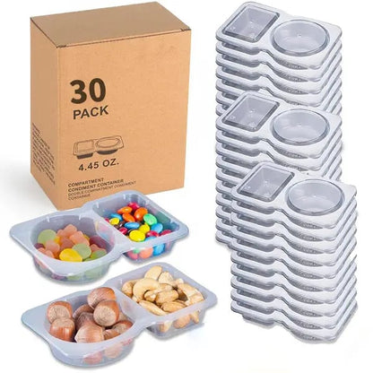 🔥HOT SALE🔥Double Compartment Snack Containers With Lids