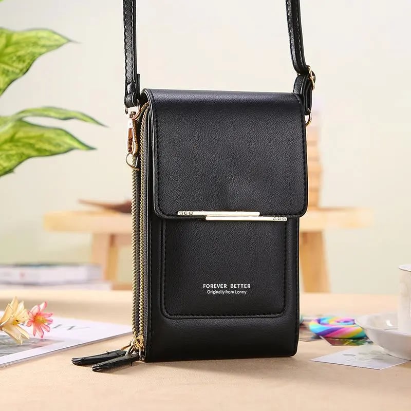 🥳2026 HOT SALE🥳💞50K+ SOLD! 👛📱Women‘s Touchscreen Crossbody Phone Wallet – Answer calls & text without opening. Fits phones up to 6.5″, water‑resistant & lightweight – hands‑free summer style! 🌸✨