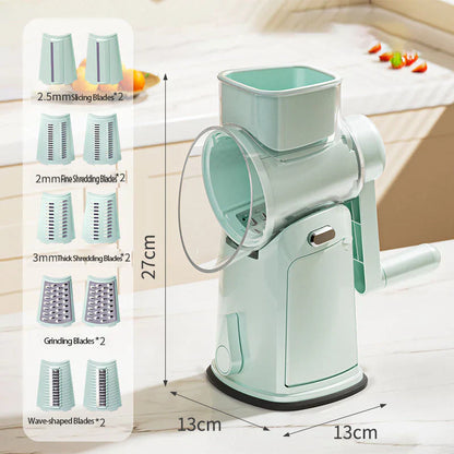 Multifunctional Hand-Crank Drum Vegetable Slicer