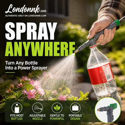 🌿50% OFF NOW! Manual Drink Bottle Sprayer with Adjustable Nozzle‑Portable DIY Garden Spray Tool, Fits Standard Plastic Bottles for Plant Watering, Fertilizing & Pest Control