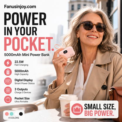 ⏳Time-Limited Special⏰5000mAh Mini Power Bank – Portable, Universal Compatibility 🔋🔌【Limited Offer】