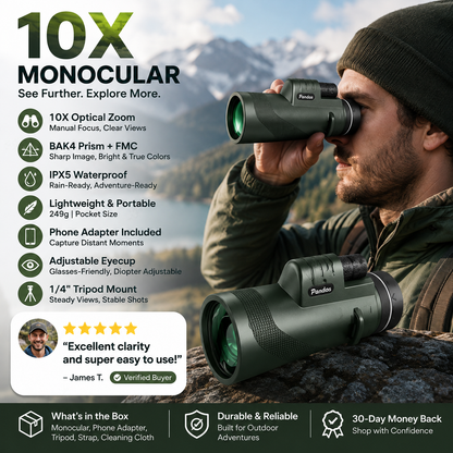 Monocular – 10x magnification