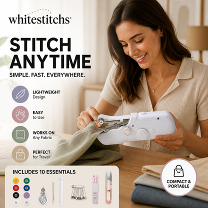 🔥Limited Time Promotion 50% OFF🔥🧵Mini Electric Sewing Machine – Lightweight, Portable & Easy to Use! ✨