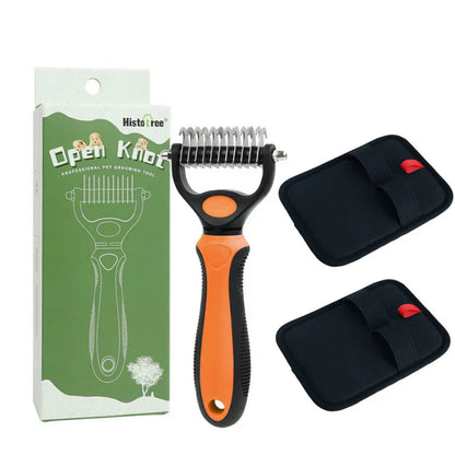 ⏰🔥LIMITED TIME 50% OFF! 🐾 Professional Deshedding Tool for Dogs & Cats – Gentle, Efficient & Fur-Free Home ✨(💖Get 2 Free Pet Grooming Gloves)