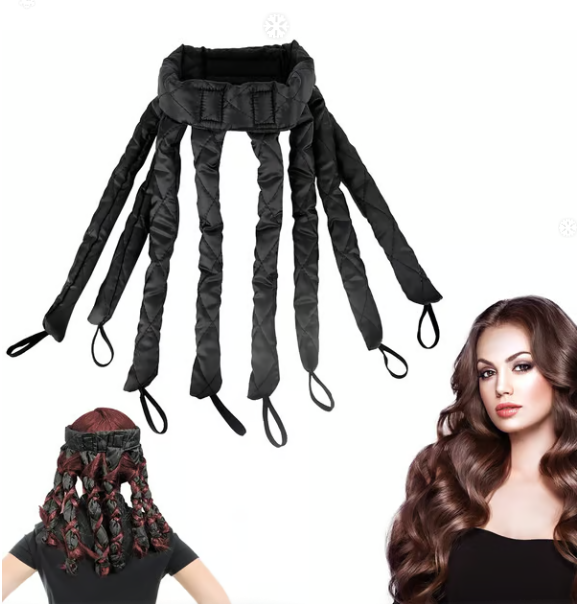 Curl Hair Without Heat Instantly! Octopus Curler Headband