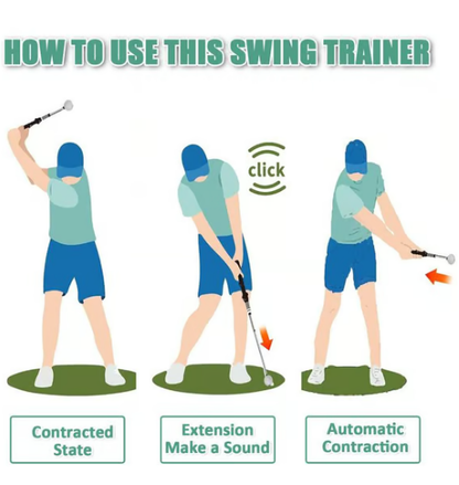 🔥Hot Sale🔥Telescopic club, Retractable Golf Swing Training Aid