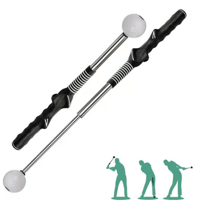 🔥Hot Sale🔥Telescopic club, Retractable Golf Swing Training Aid