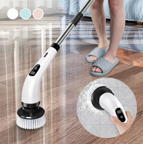 🧹 50% OFF FLASH SALE ! ⚡ 9-IN-1 Electric Cleaning Brush – Multi-Head Replaceable, High-Power Scrubbing, Cordless Rechargeable & Waterproof 🧼