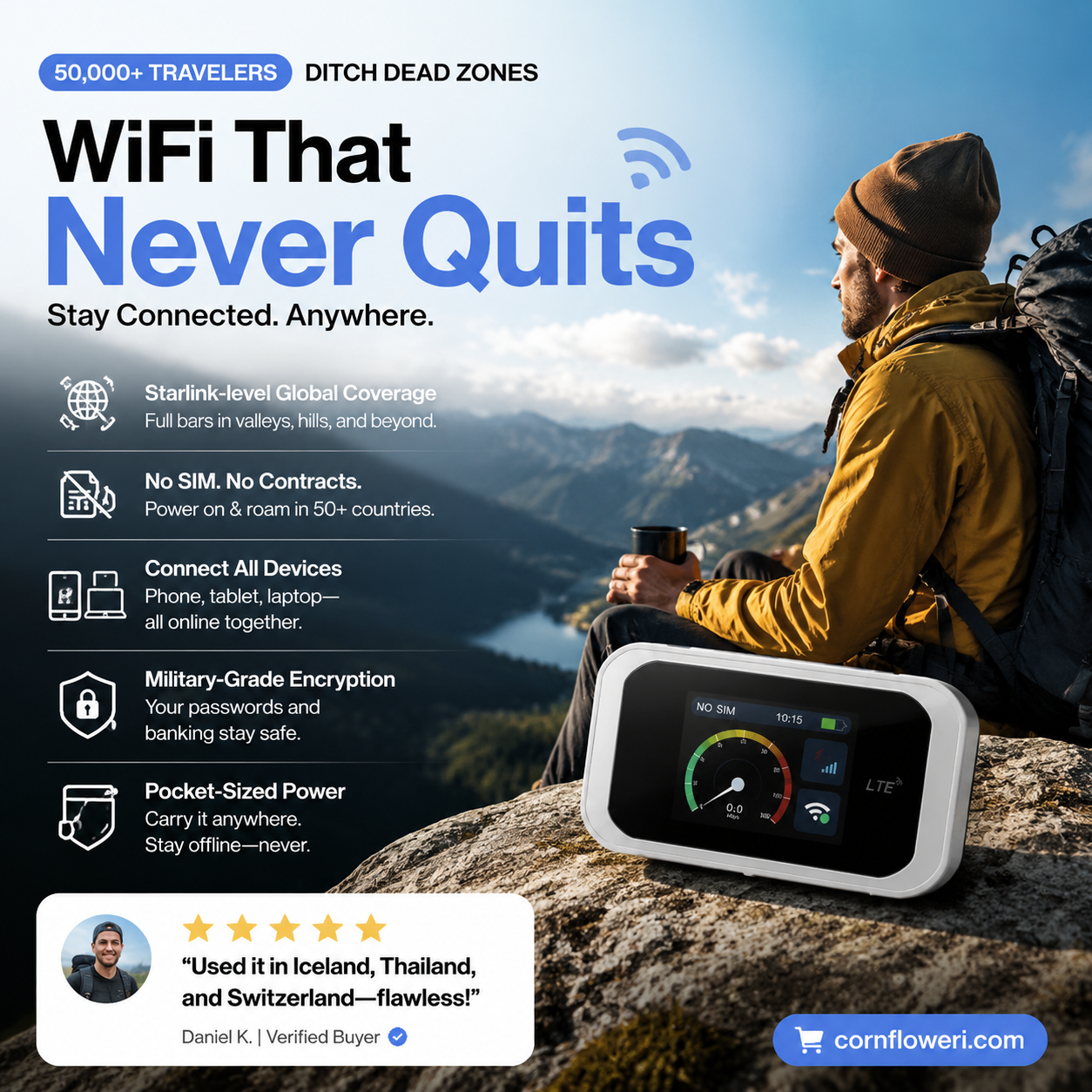 🥳HOT SALE 2026🥳💞50,000+ SOLD!👵❤️  Pocket Wi-Fi compatible with all networks