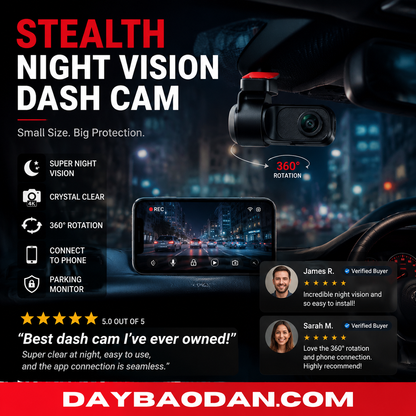 Concealed Dash Cam with Night Vision