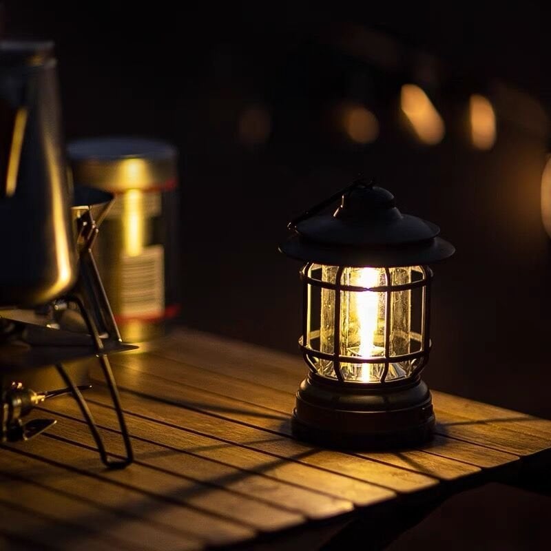 Today Only: 50% Off🎁Rechargeable Portable Rainproof Vintage Camping Lantern
