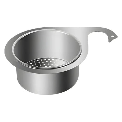 Catch Food Scraps Instantly! No-Clog Swan Corner Strainer