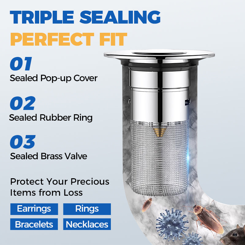（BUY 1 GET 1 FREE）🎉Universal Pop-up Sink Drain Filter