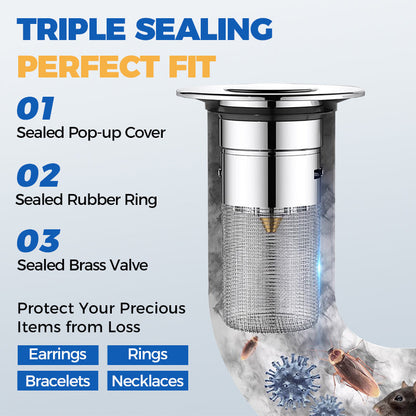 （BUY 1 GET 1 FREE）🎉Universal Pop-up Sink Drain Filter