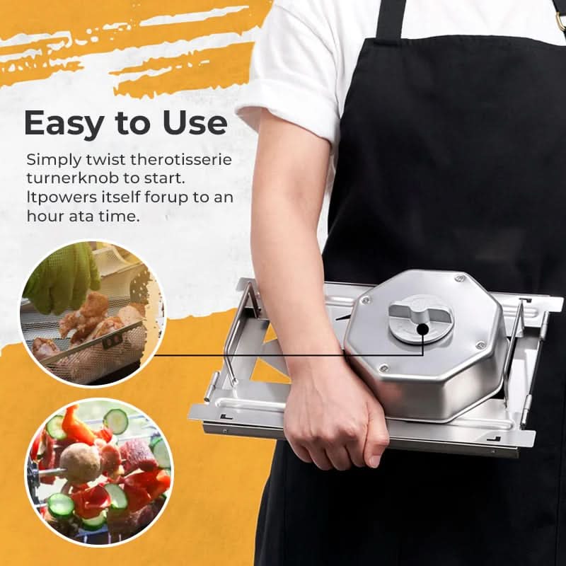 🔥 Buy 1 Get 1 Free 💖 Stainless Steel Rotary Grill