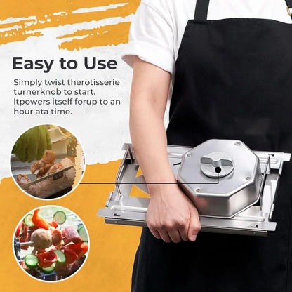 🔥 Buy 1 Get 1 Free 💖 Stainless Steel Rotary Grill