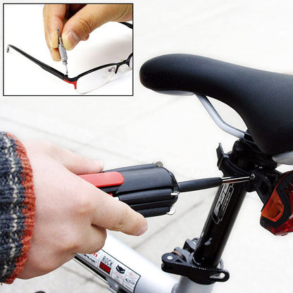 📢📢50%  OFF !! ⏰ 8-in-1 Folding Screwdriver – Built-In LED Work Light & Flashlight