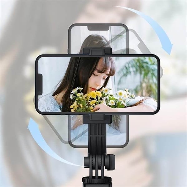 360° rotating selfie stick tripod, rechargeable smart face tracking tripod