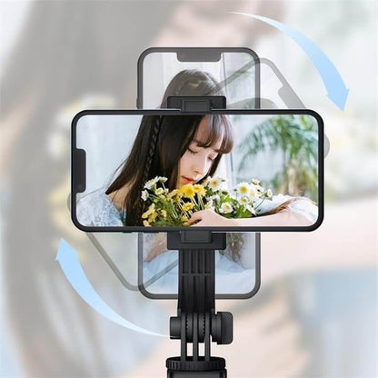 360° rotating selfie stick tripod, rechargeable smart face tracking tripod