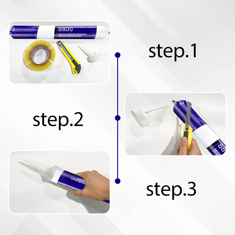 Silicone adhesive sealant🔥waterproof and weatherproof against mold and mildew