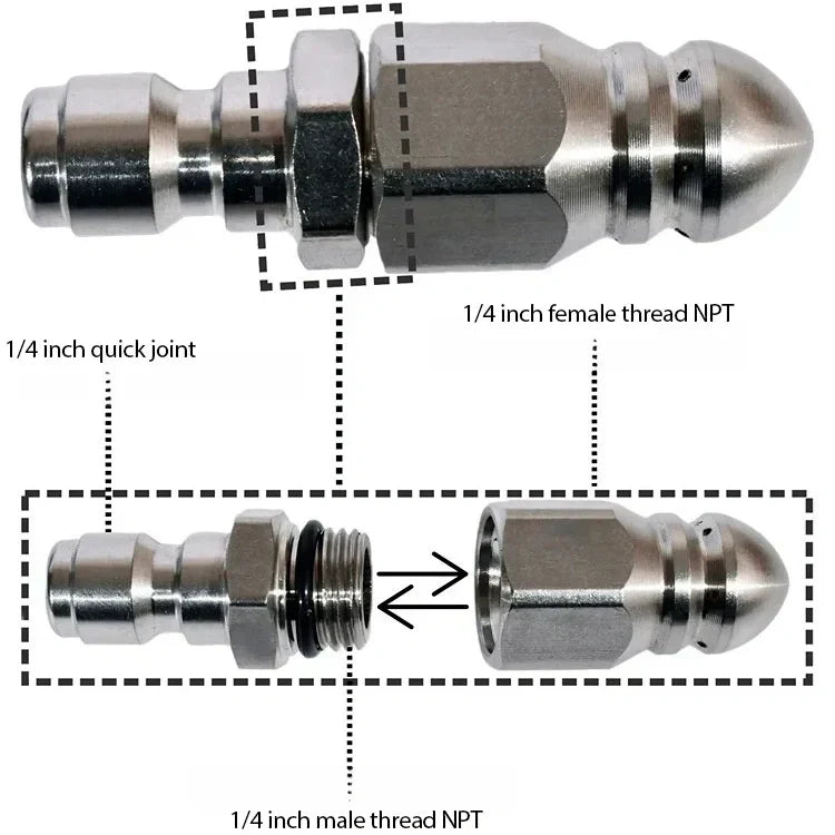 Flash Sale⚡Powerful Pipe Cleaning and Unclogging Nozzle💥