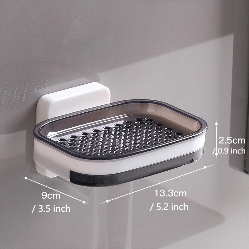 🎁New Arrivals 50% OFF🧼No-Drill Fast-Draining Soap Tray – Keep Soap Dry Instantly, Wall-Mounted Self-Draining Soap Holder for Shower, Bathroom & Kitchen Sink ✨