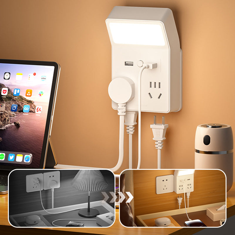 Multi-port Power Plug Adapter with Independent Switch Button