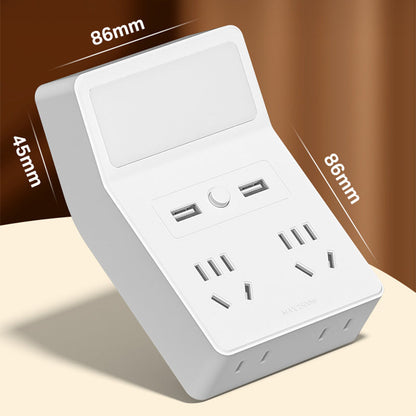 Multi-port Power Plug Adapter with Independent Switch Button