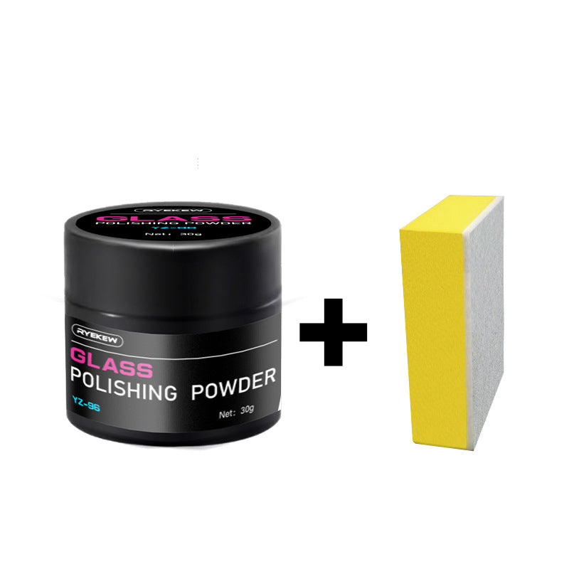 🚗 BUY 1 GET 2 FREE! 💎 CERIUM OXIDE POLISHING POWDER - Professional Glass Scratch Remover, Restores Clarity on Windows & Mirrors, Easy-to-Use Formula with Quick Results ✨🧽
