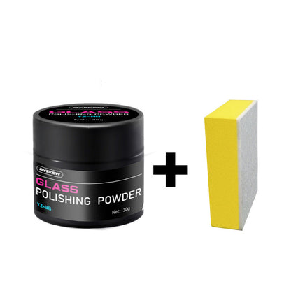 🚗 BUY 1 GET 2 FREE! 💎 CERIUM OXIDE POLISHING POWDER - Professional Glass Scratch Remover, Restores Clarity on Windows & Mirrors, Easy-to-Use Formula with Quick Results ✨🧽