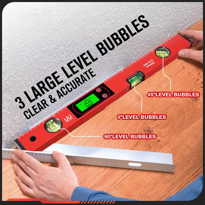 📏🔧 Multi-Function Magnetic Level with LCD Digital Display – High Precision for Construction & DIY ⚡📐 Perfect for framing, plumbing, and angle measurement, ensuring accuracy every time. Easy-to-read screen, durable build, and time-limited special offer!