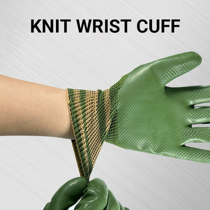 🎁 Rubber Coated Work Gloves with Knit Wrist Cuff