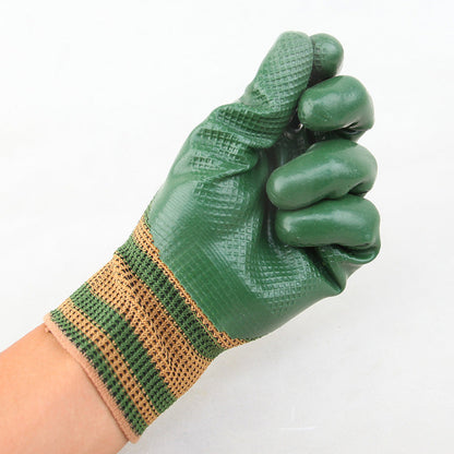 🎁 Rubber Coated Work Gloves with Knit Wrist Cuff
