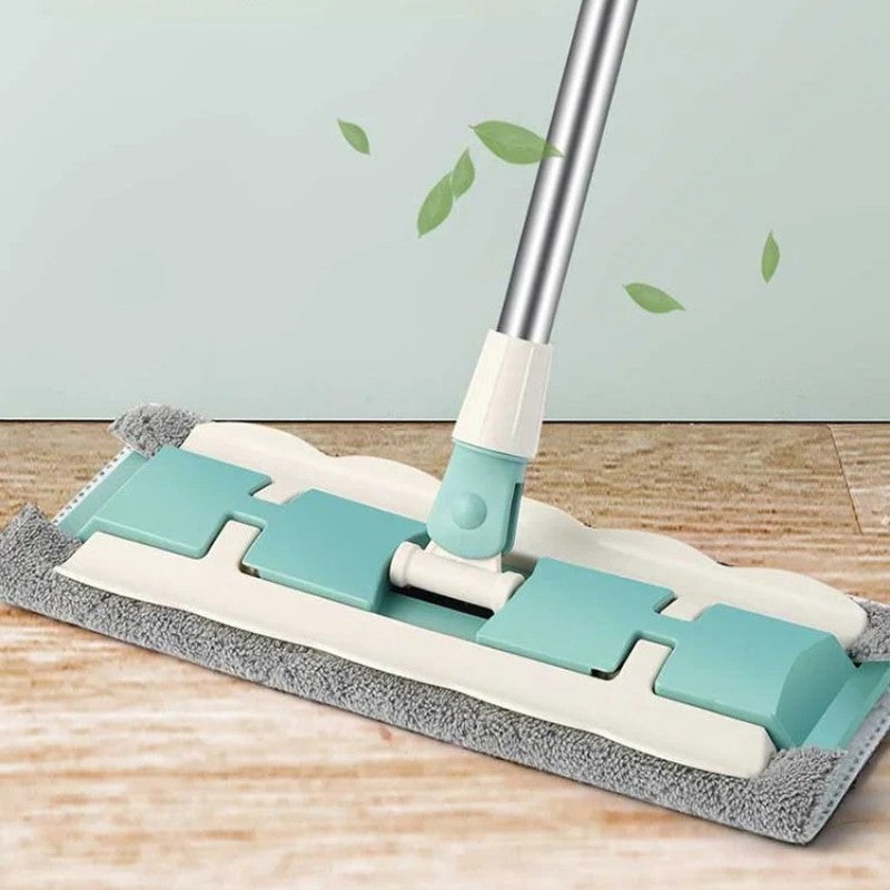 🔥Summer Hot Sale 50% OFF🔥Flat Mop with Stainless Steel Handle with Reusable Washable Mop Cloths