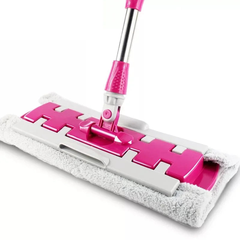 🔥Summer Hot Sale 50% OFF🔥Flat Mop with Stainless Steel Handle with Reusable Washable Mop Cloths