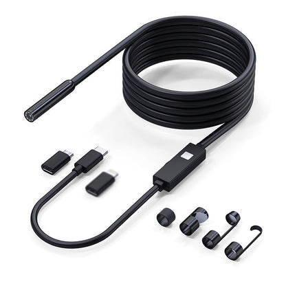 🥳2026 HOT SALE🥳💞50K+ SOLD! 📱🔍 50% OFF! Waterproof HD Endoscope Camera – 200W HD, 8mm probe. Type-C/Micro/Lightning – plug & play with 99% phones. Ideal for tight spaces! 🔌✨