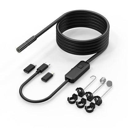 🥳2026 HOT SALE🥳💞50K+ SOLD! 📱🔍 50% OFF! Waterproof HD Endoscope Camera – 200W HD, 8mm probe. Type-C/Micro/Lightning – plug & play with 99% phones. Ideal for tight spaces! 🔌✨