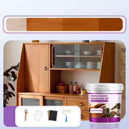 🌿💧 Refinish Furniture Naturally │ Water-Based Wood Wax Oil 🪑✨ Safe, Eco-Friendly Finish, Zero Toxins & Strong Odor – Non-Toxic, Food-Safe Butcher Block Sealer, Fast-Drying, Enhances Natural Grain for Countertops, Tables, and More!