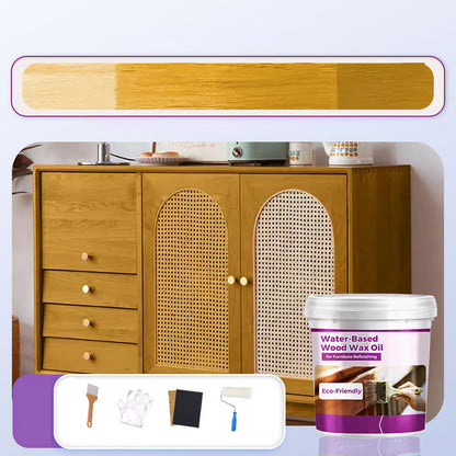 🌿💧 Refinish Furniture Naturally │ Water-Based Wood Wax Oil 🪑✨ Safe, Eco-Friendly Finish, Zero Toxins & Strong Odor – Non-Toxic, Food-Safe Butcher Block Sealer, Fast-Drying, Enhances Natural Grain for Countertops, Tables, and More!